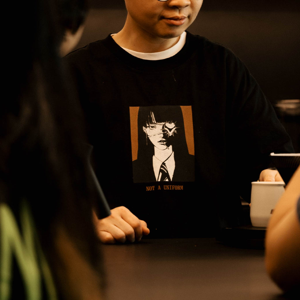 AFLOAT "NOT A UNIFORM" BLACK TEE
