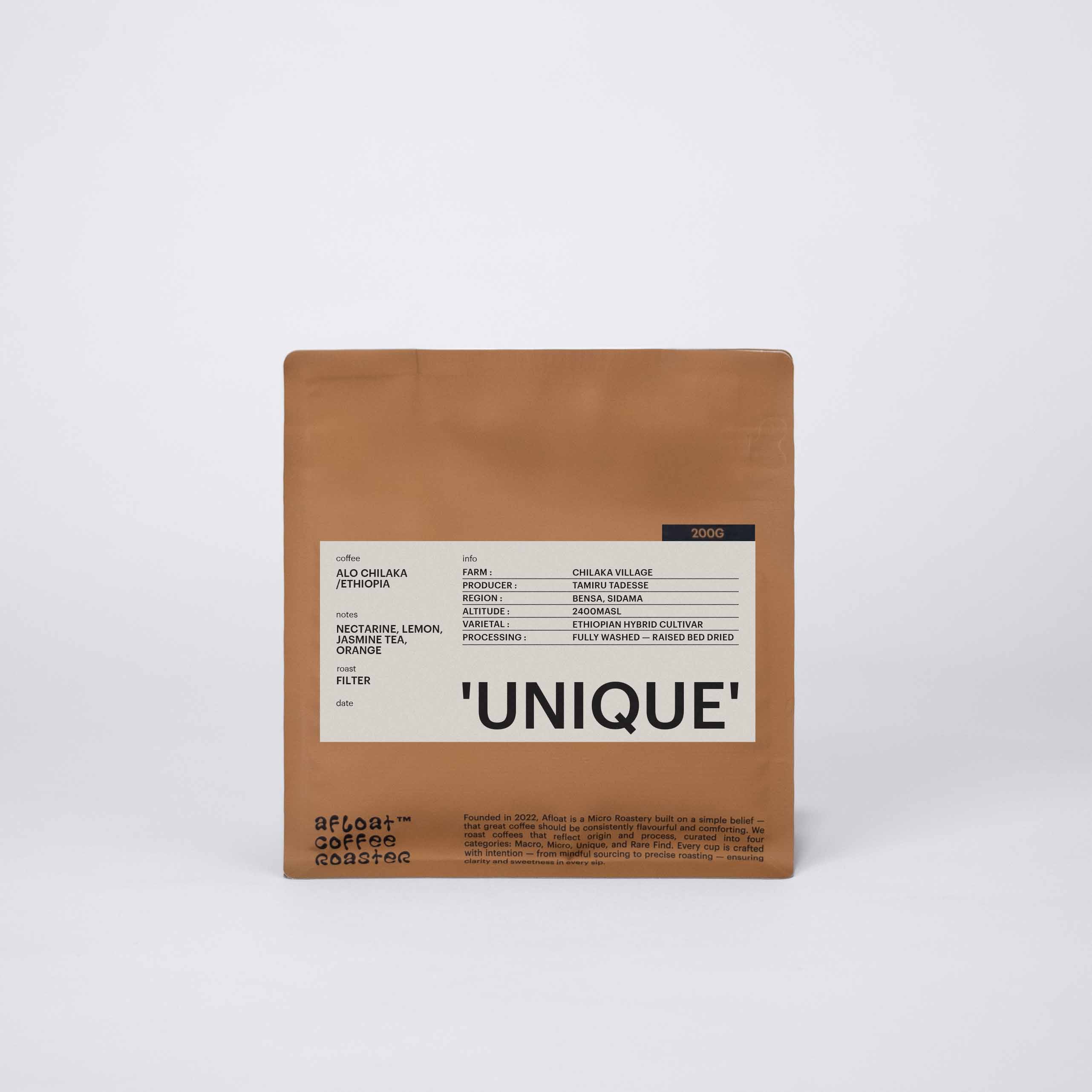 FILTER - ETHIOPIA ALO CHILAKA HYBRID, WASHED / 'UNIQUE'