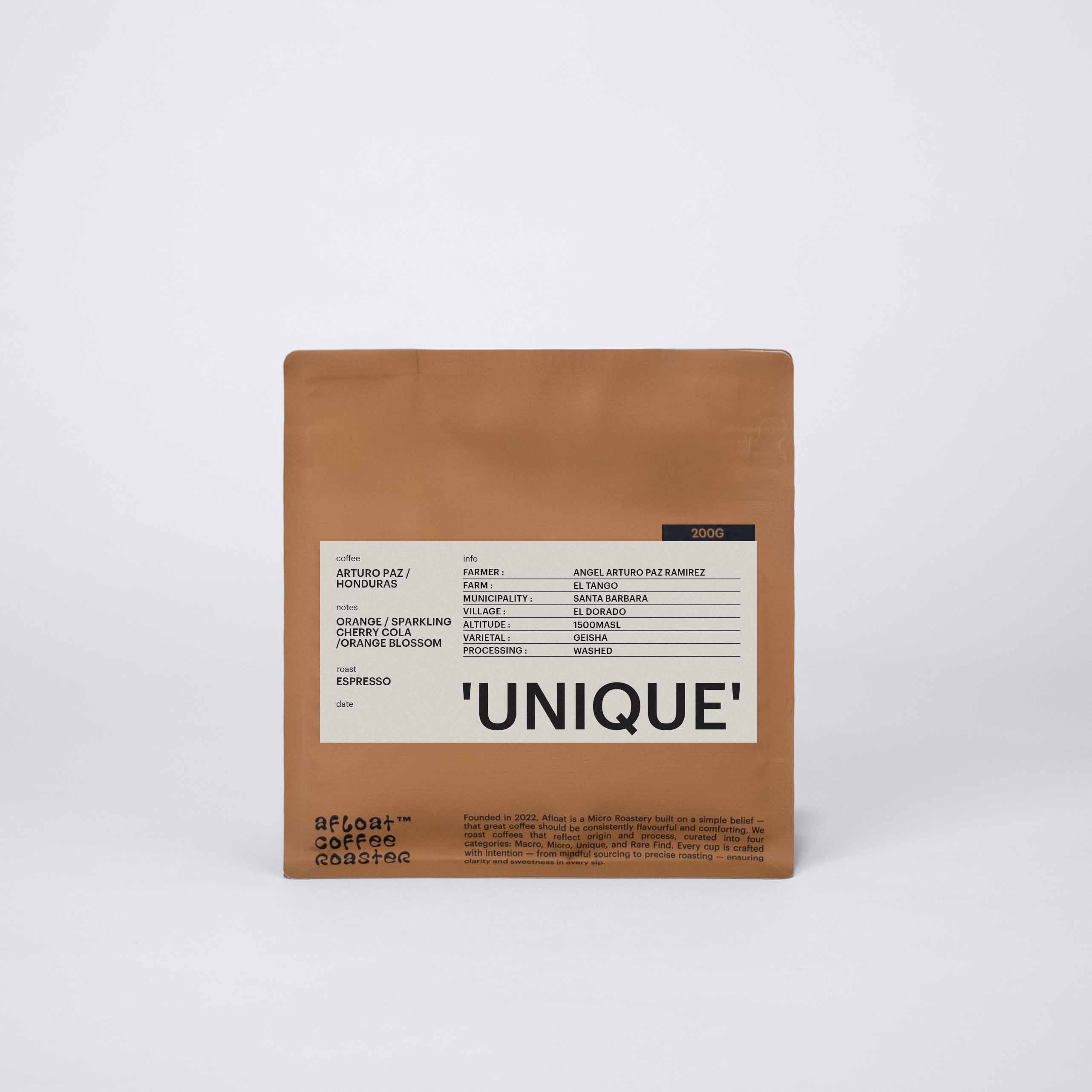 ESPRESSO - ARTURO PAZ EL TANGO, HONDURAS / 'UNIQUE'