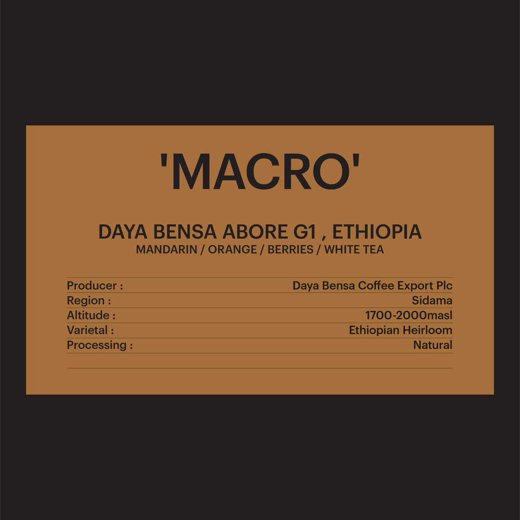 DRIP BAG - DAYA BENSA ABORE, ETHIOPIA / 'MACRO'