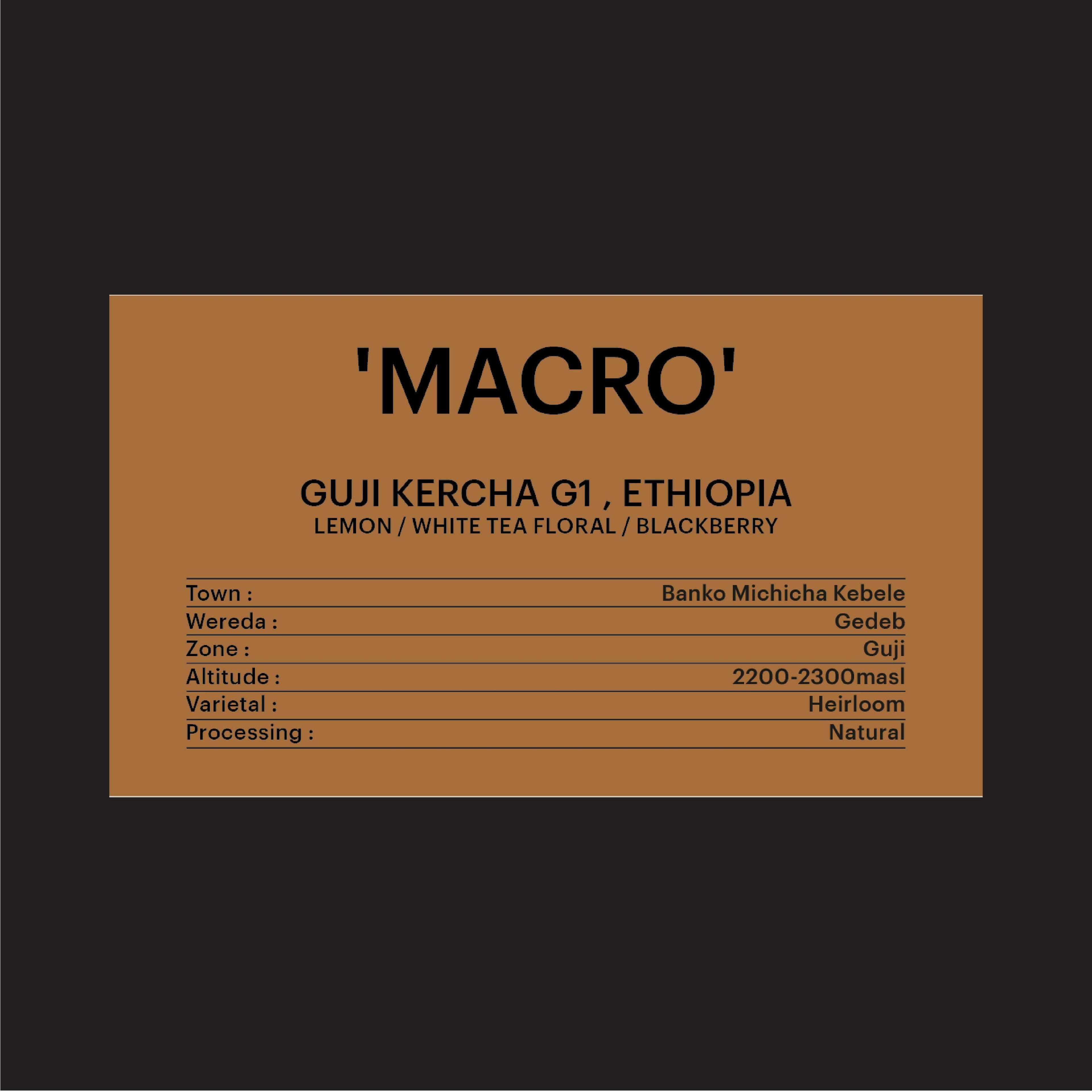 DRIP BAG - GUJI KERCHA G1, ETHIOPIA / 'MACRO'