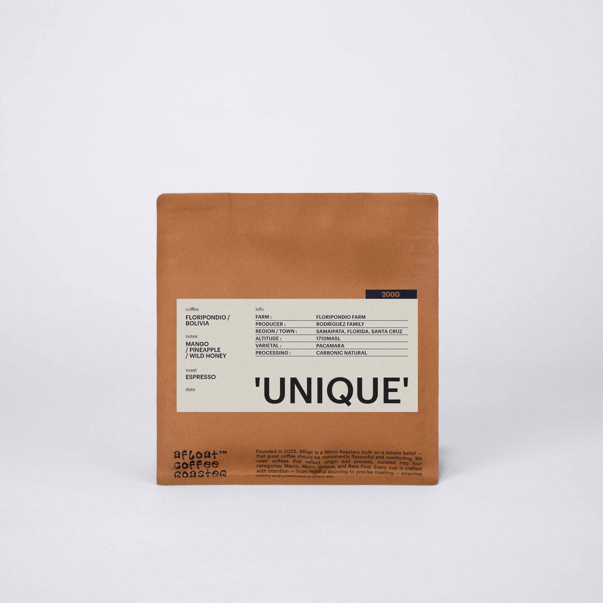 ESPRESSO - FLORIPONDIO, BOLIVIA / 'UNIQUE'