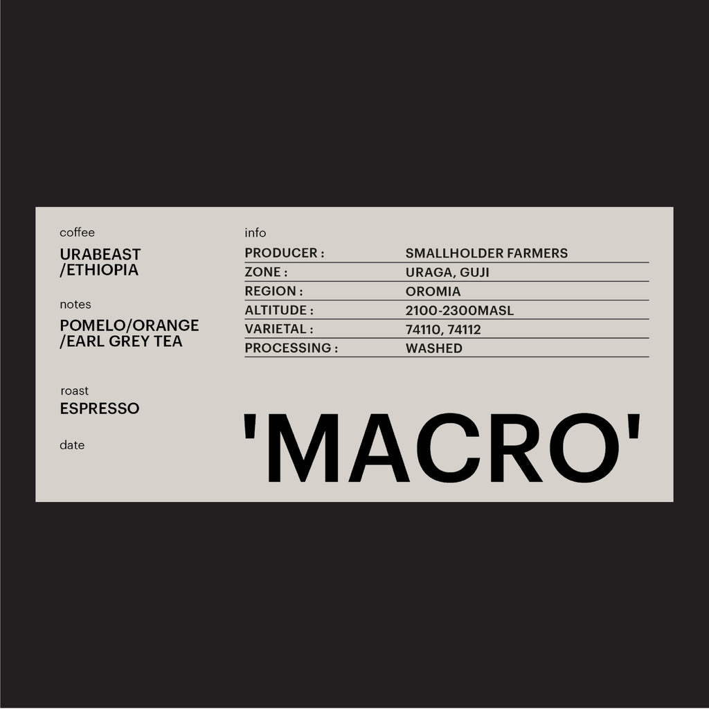 ESPRESSO - URABEAST G1, ETHIOPIA / 'MACRO'