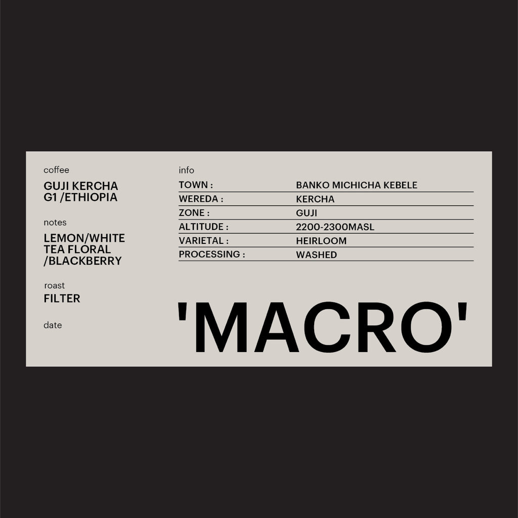 FILTER - GUJI KERCHA G1, ETHIOPIA / 'MACRO'