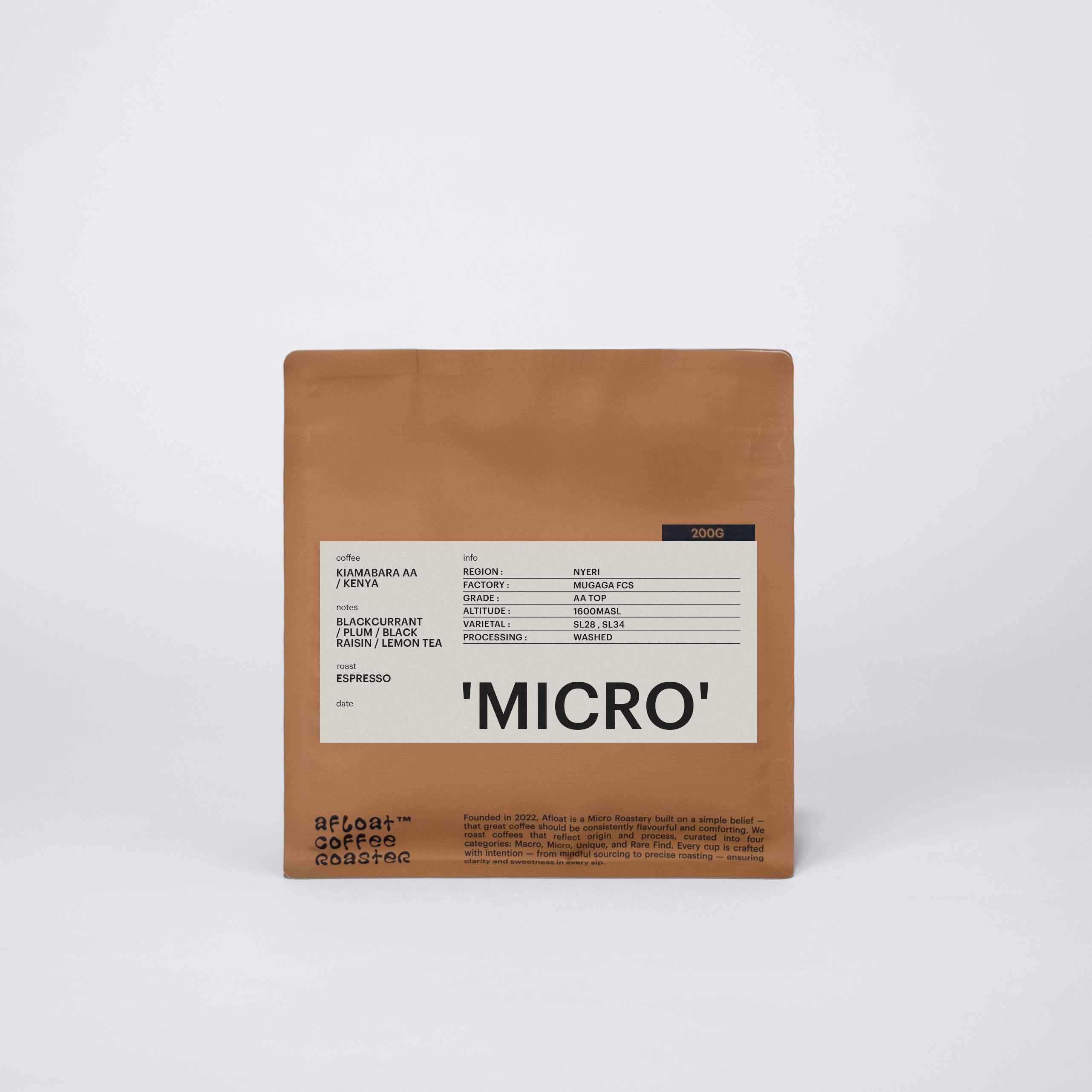 ESPRESSO - KIAMABARA AA, KENYA / 'MICRO'