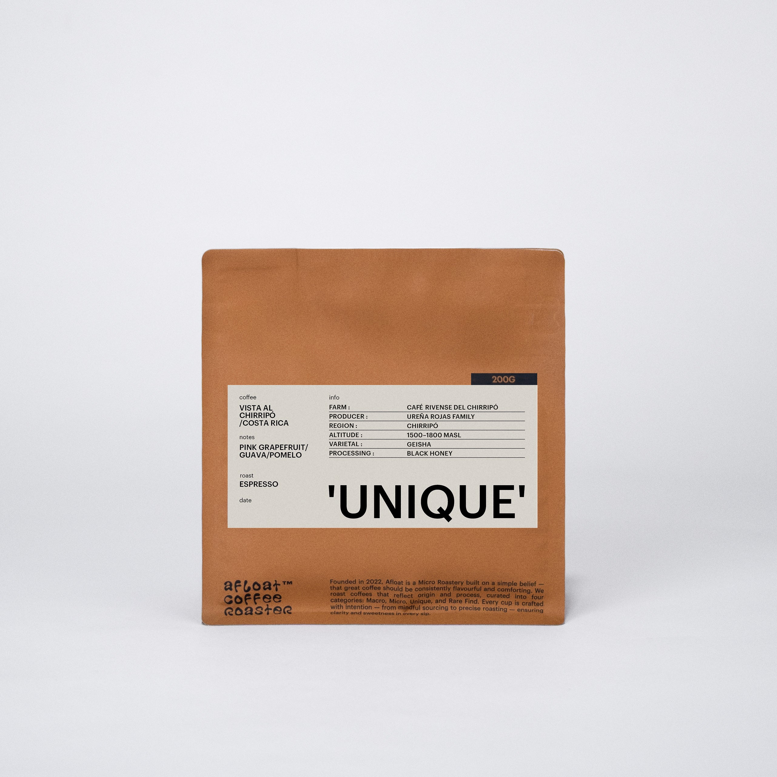 ESPRESSO - VISTA AL CHIRRIPÓ, COSTA RICA / 'UNIQUE'