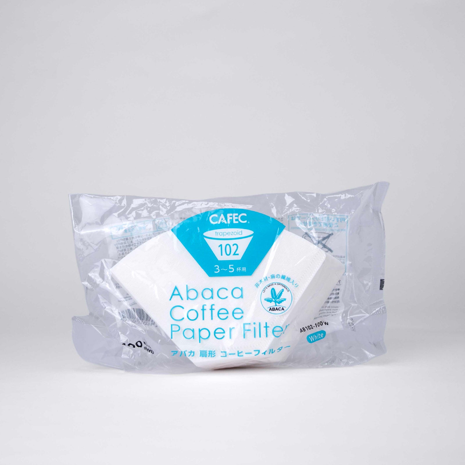 CAFEC ABACA TRADITIONAL PAPER FILTER 102 TRAPEZOID / 100 PC