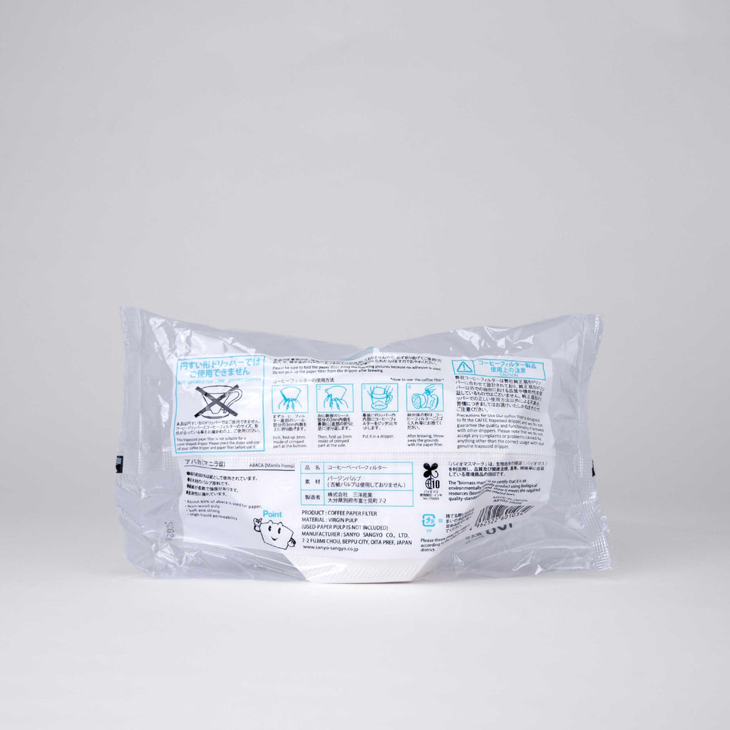 CAFEC ABACA TRADITIONAL PAPER FILTER 102 TRAPEZOID / 100 PC